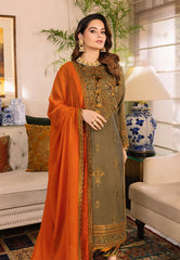 Asim Jofa Mahru, Noorie & Meerub Ajsm-33 Embroidered Paper Cotton 3 Pcs