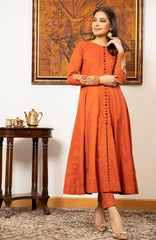 Joy Pret By Zaaviay Stitched Dahlia (Two Piece)
