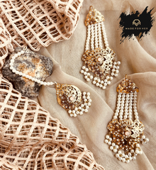Made For Her-Aayat Traditional Earrings & Tikka Set - WM1045