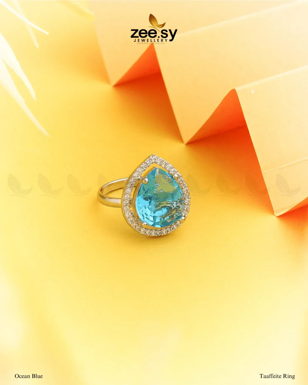 Taaffeite Ring Ocean Blue - Zeesy Jewellery