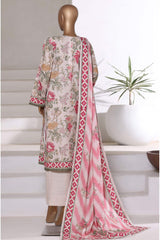 Sada Bahar Stitched 3 Piece Printed Khaddar Vol-01 Suit-KD-PR-6237-Skin