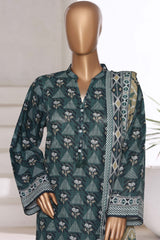Sada Bahar Stitched 3 Piece Printed Khaddar Vol-01 Suit-KD-PR-6251-Green