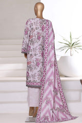Sada Bahar Stitched 3 Piece Printed Khaddar Vol-01 Suit-KD-PR-6253-Purple