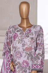 Sada Bahar Stitched 3 Piece Printed Khaddar Vol-01 Suit-KD-PR-6253-Purple