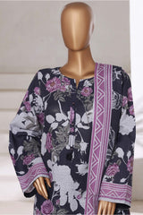 Sada Bahar Stitched 3 Piece Printed Khaddar Vol-01 Suit-KD-PR-6255-Black