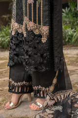 Mehru By Zebtan Unstitched 3 Piece Luxury Lawn Spring Suit-Mehru MZ-05