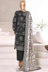 Sada Bahar Stitched 3 Piece Printed Khaddar Vol-02 Suit-KD-PR-6558-Green