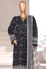 Sada Bahar Stitched 3 Piece Printed Khaddar Vol-02 Suit-KD-PR-6566-Black