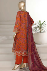 Sada Bahar Stitched 3 Piece Emb Signature Festive Vol-04 Suit-EMB-6616-RUST