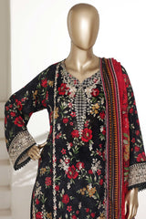 Sada Bahar Stitched 3 Piece Emb Signature Festive Vol-04 Suit-EMB-6618-BLACK