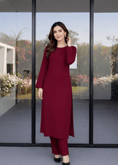 Solids By Silcot Stitched 2 Piece Korean Linen Suit-Mono Seoul