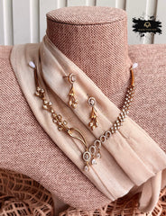 Made For Her-Elviera AD Zircon Necklace Set - KFS1022