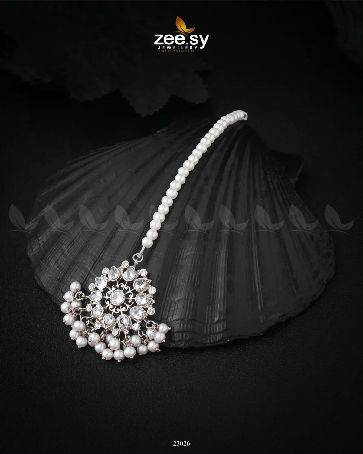 Rosebud Bindiya White - Zeesy Jewellery