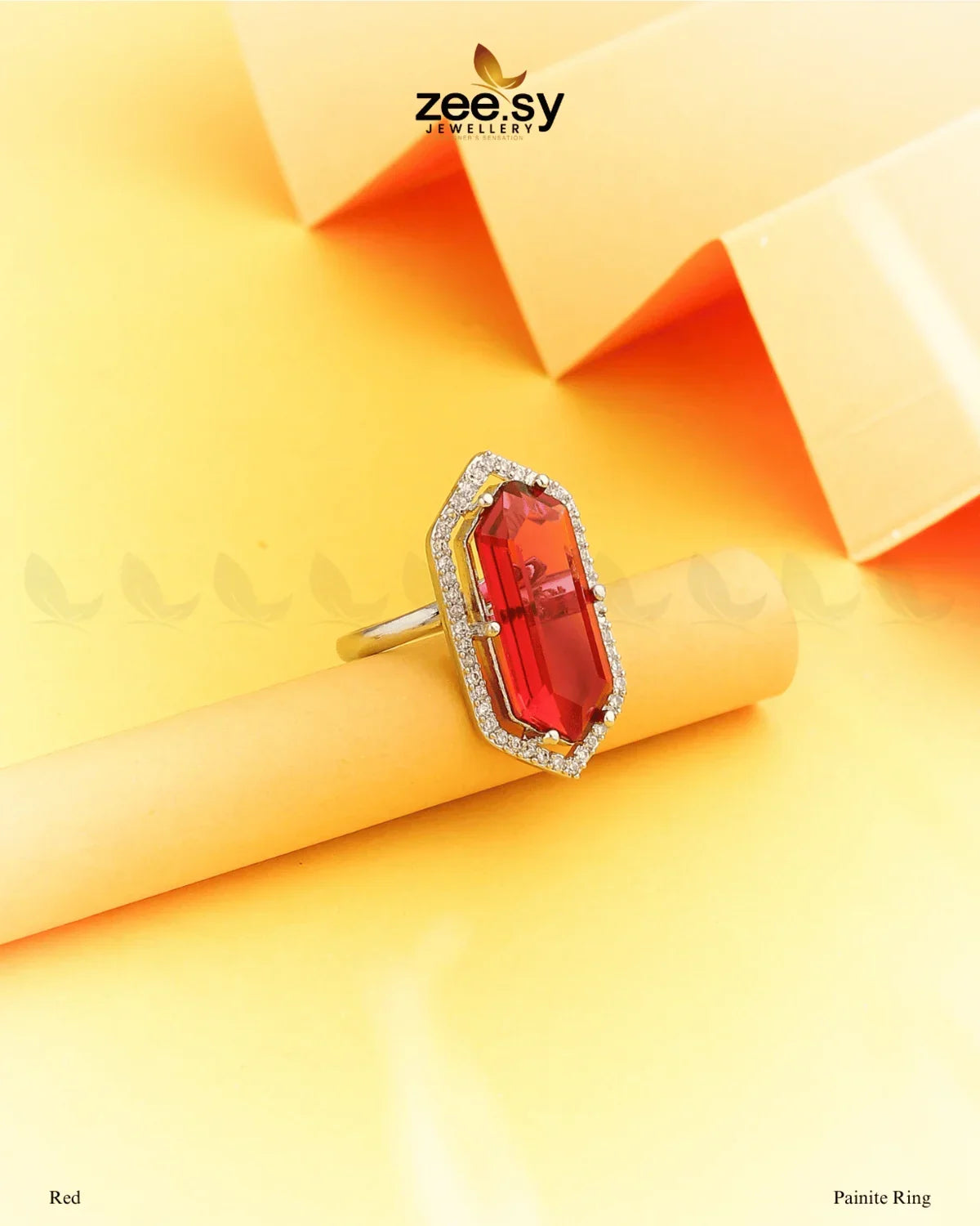 Painite Ring Red - Zeesy Jewellery