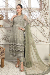 Lydia by Tawakkal Semi stitched 3 Piece Fancy Chiffon Suit-LC-6818