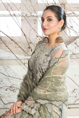 Lydia by Tawakkal Semi stitched 3 Piece Fancy Chiffon Suit-LC-6818
