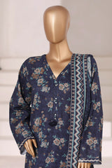 Sada Bahar Stitched 3 Piece Emb Khaddar Fall Suit-EMB-6845-BLUE