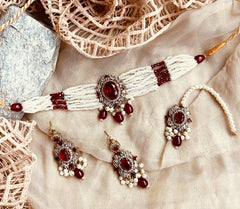 Made For Her-Pearl Dream Choker Set - KSH1052