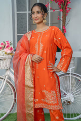 Mahroo Stitched 3 Piece Summer Collection'2025-T-EMB-003