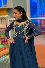 Kalidaar Frocks By Asma & Sidra Stitched Formals Suit-Yashma Gill