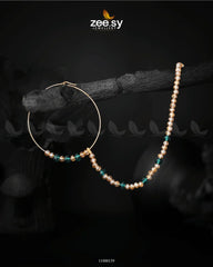 NOSE RING-0002 Crystal Green Champagne - Zeesy Jewellery