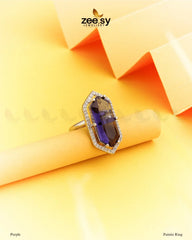 Painite Ring Purple - Zeesy Jewellery