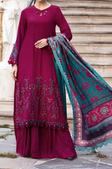 M Print by Maria B Unstitched 3 Piece Winter Suit-MPT-2006-B