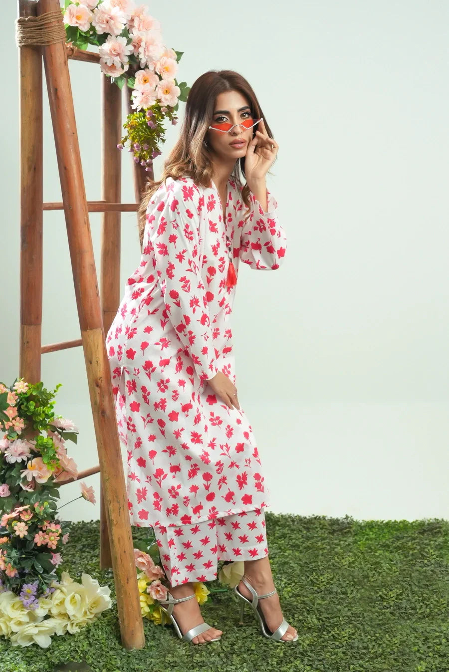 Dhaga Stitched 2 Piece Lawn Collection'2025-Matching separate 0048