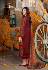 Asim Jofa Aira Summer Prints Ajar-29 Embroidered Jacquard 3 Pcs