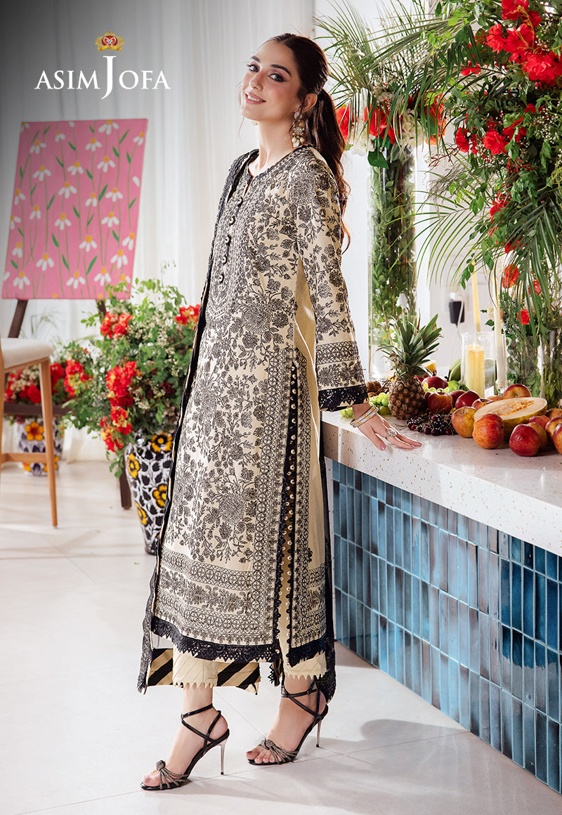 Asim Jofa Designers Limited Edition Ajurd-09 Embroidered Lawn 3 Pcs
