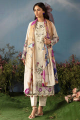 Butterfly By Riaz Arts Unstitched 3 Piece Emb Lawn Suit-D-06