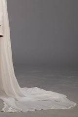 Zaaviay Stitched Chiffon Embroidered Dupatta