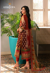 Asim Jofa Aira Summer Prints Ajar-14 Printed Dobby 3 Pcs