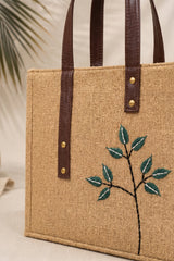 Fineur HandCarry Tote Bag Willow - Hand Embroidered