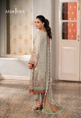 Asim Jofa Aira Summer Prints Ajar-02 Embroidered Jacquard 3 Pcs