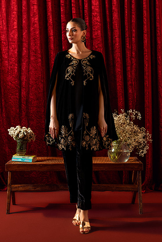 Bagh-E-Makhmal Separates By Zaaviay Stitched Night Blossom (Two Piece)