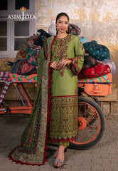 Asim Jofa Aira Summer Prints Ajar-33 Embroidered Lawn 3 Pcs