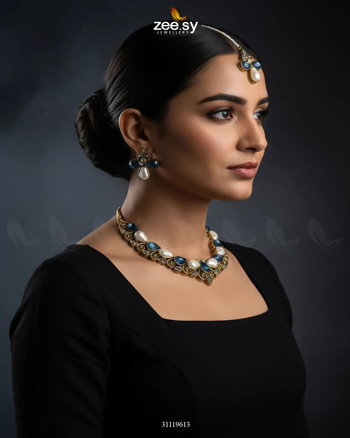Luminary Gold Toned Necklace Set - Zeesy Jewellery