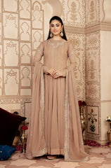 Kalidaar Frocks By Asma & Sidra Stitched Formals Suit-Norah (Plain Chiffon Frock)