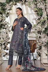 Dressline New Semi Stitched 3 Pcs Premium Dyed Lawn Fancy Full Chikankari With Sequence Emb Collection