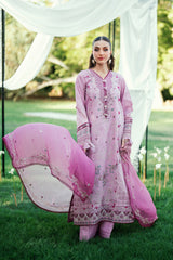 Florent Unstitched 3 Piece Emb Lawn Eid Edit Suit-FEF-6A
