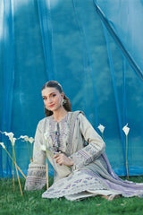 Florent Unstitched 3 Piece Emb Lawn Eid Edit Suit-FEF-6B