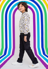 Fleece Printed Sweatshirt - Wear Ochre