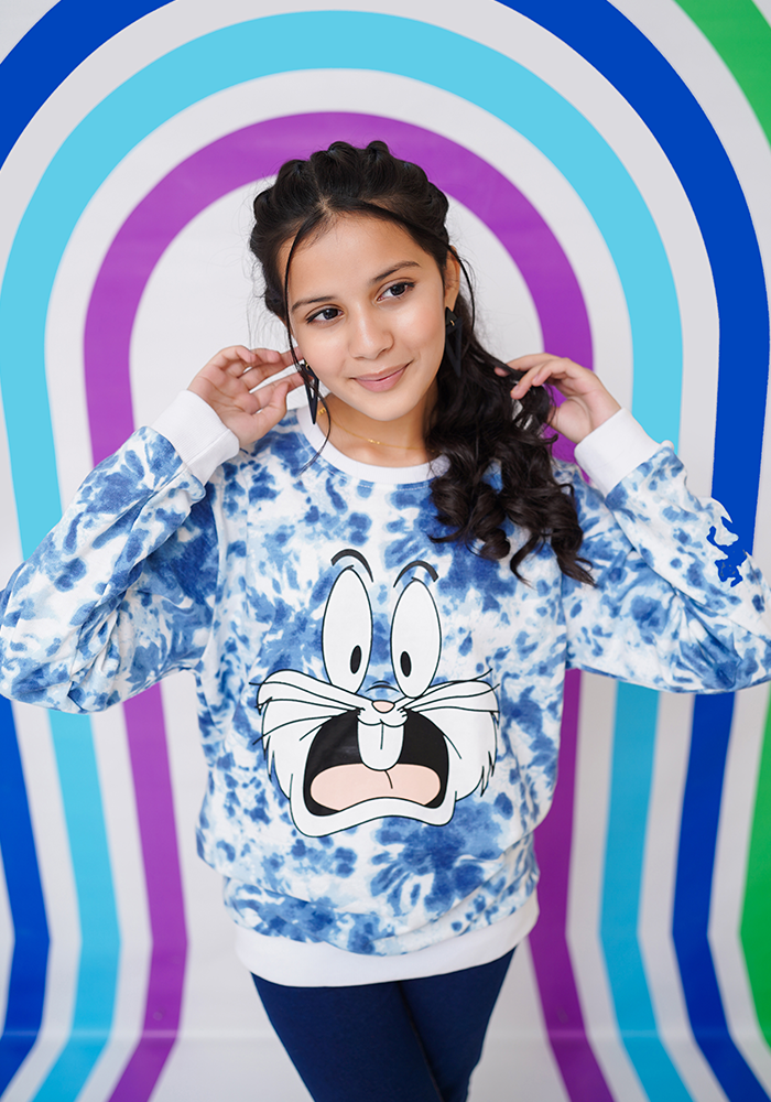 Terry Printed Sweatshirt - Wear Ochre