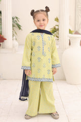 Shanzey Stitched 3 Piece Printed Cotton Suit-SHK-7001-Mint
