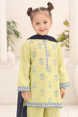 Shanzey Stitched 3 Piece Printed Cotton Suit-SHK-7001-Mint