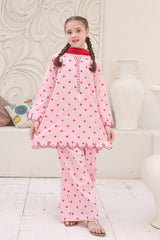 Shanzey Stitched 3 Piece Printed Cotton Suit-SHK-7006-Pink
