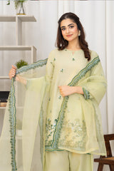 Tiraz Stitched 3 Piece Summer Suit-Nayirah