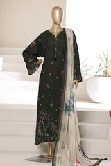 Sada Bahar Stitched 3 Piece Summer Kaftaan Suit-PR-723 K.GREEN