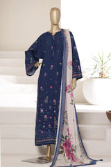 Sada Bahar Stitched 3 Piece Summer Kaftaan Suit-PR-724 BLUE